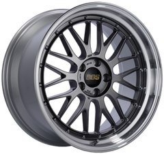 BBS LM 19x9.5 5x112 ET23 Diamond Black Center Diamond Cut Lip Wheel - 82mm PFS/Clip Required