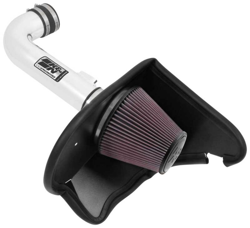K&N 16-17 Chevy Camaro 3.6L Silver Typhoon Short Ram Intake (view 2)
