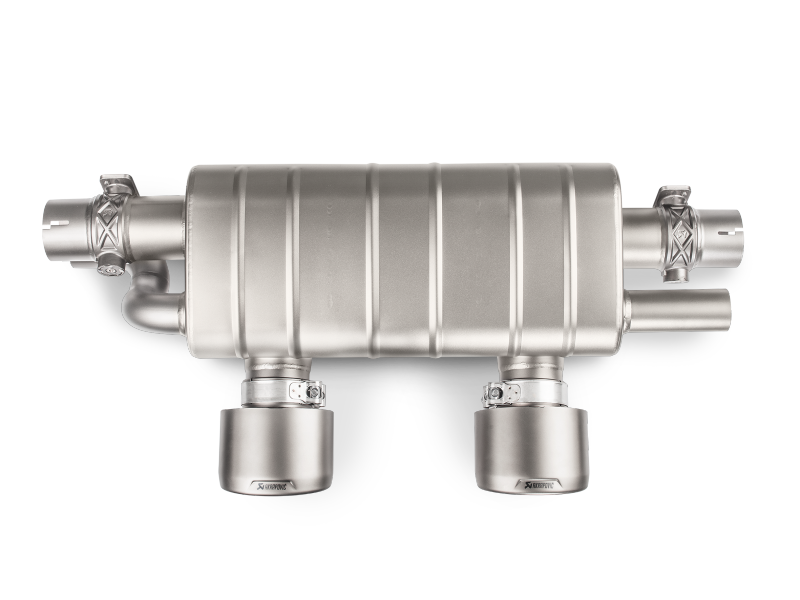Akrapovic 16-17 Porsche 911 Carrera S/4/4S/GTS (991.2) Slip-On Line (Titanium) w/ Titanium Tips (view 5)