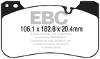EBC 2018+ BMW M5 F90 Bluestuff Front Brake Pads (view 2)