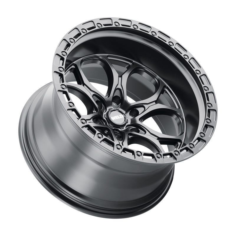 Weld Off-Road W108 20X9 Ledge 6X139.7 ET20 BS5.75 Satin Black / Black Ring 106.1 (view 2)