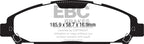 EBC 15+ Ford Mustang 2.3 Turbo Yellowstuff Front Brake Pads (view 2)