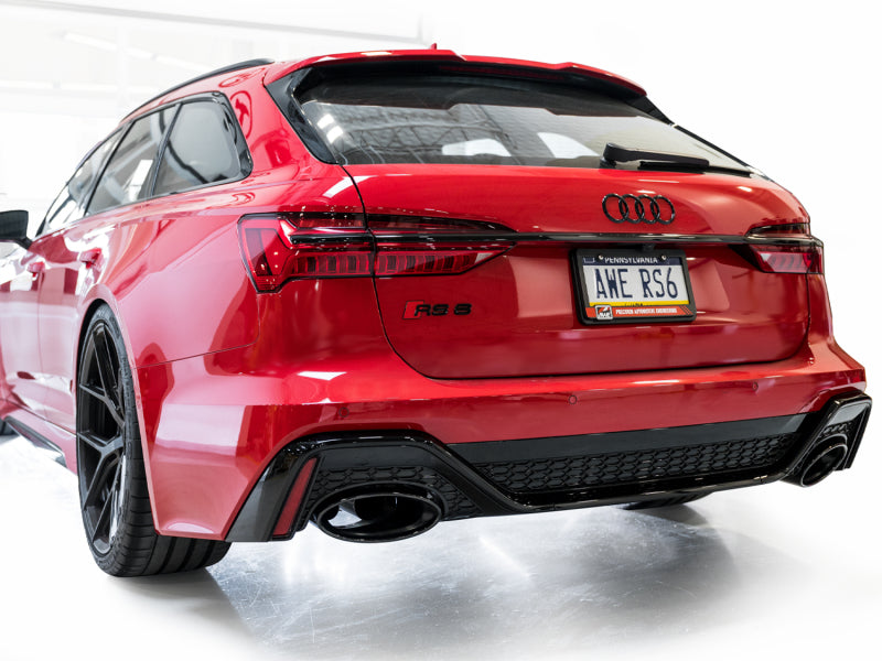 AWE Tuning 21-23 Audi C8 RS6/RS7 SwitchPath Cat-Back Exhaust - Diamond Black Tips (view 12)