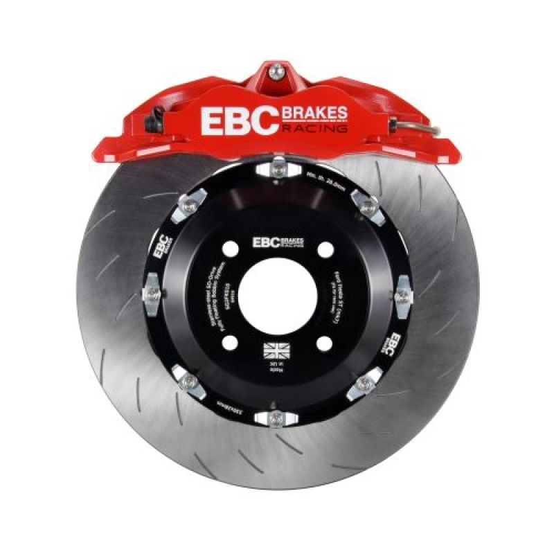 EBC Racing 92-00 BMW M3 (E36) w/Meyle Control Arms Red Apollo-4 Calipers 330mm Rotors Front BBK Main image