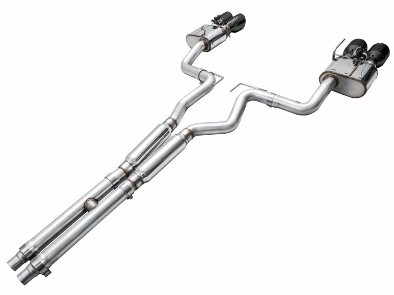 AWE 2024 Ford Mustang Dark Horse S650 RWD SwitchPath Cat-Back Exhaust w/ Quad Diamond Black Tips (view 14)