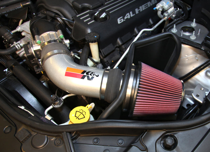 K&N 12-15 Jeep Grand Cherokee SRT 8 6.4L V8 High Flow Performance Intake Kit (view 6)