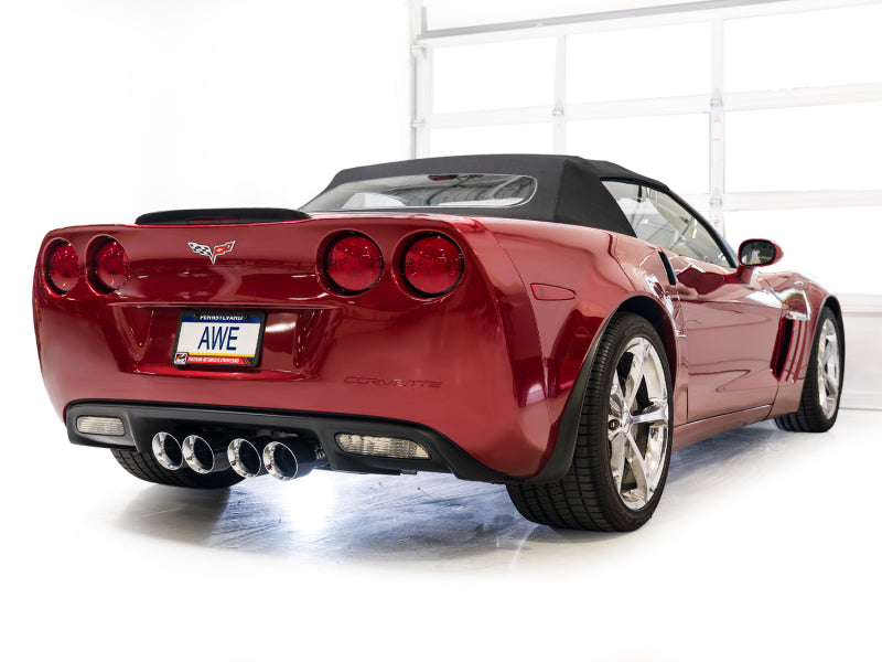 AWE Tuning 09-13 Chevrolet Corvette 6.2L Touring Edition Axle-Back Exhaust w/ Chrome Silver Tips (view 8)