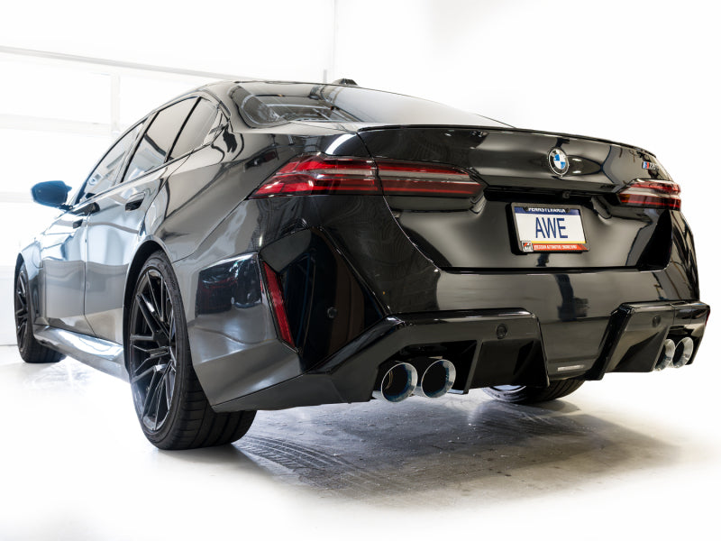 AWE Tuning BMW G90/G99 M5 Touring Edition Cat-Back Exhaust - Chrome Silver Tips (view 8)