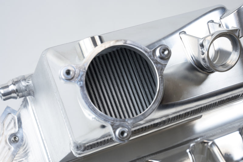 CSF BMW M2/M3/M4 S58 Comp &amp; Non-Comp (G8X) Charge-Air Cooler Manifold - Raw Billet (view 9)