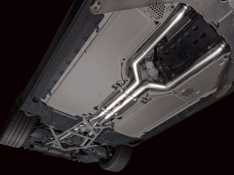 AWE Tuning BMW G90/G99 M5 Track Edition Cat-Back Exhaust - Diamond Black Tips (view 9)