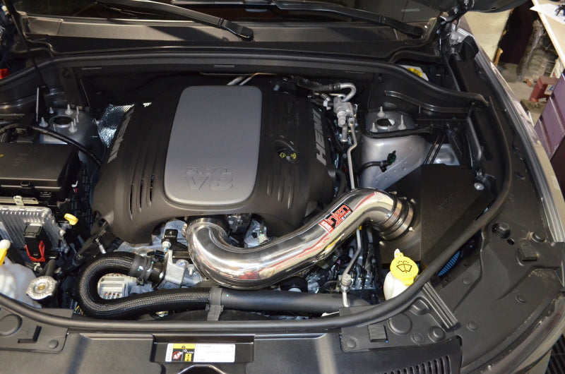 Injen 14-20 Dodge Durango R/T 5.7L V8 Wrinkle Black Power-Flow Air Intake System (view 3)