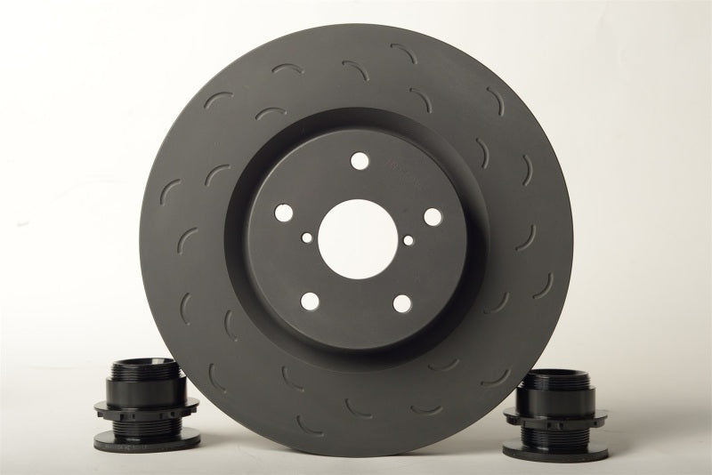 Hawk Talon 03-07 Infiniti G35 / 03-09 Nissan 350Z Slotted-Only Vented 12.68 in Rear Brake Rotor Set (view 4)