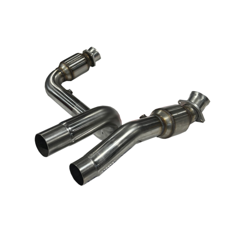 Kooks 2023+ Cadillac Escalade V 3in H.O. GREEN Catted Conn. Pipes (Req. Kooks Headers) (view 3)