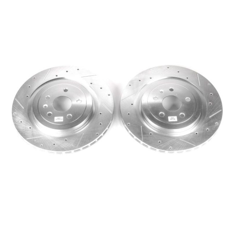 Power Stop 09-18 Cadillac CTS Rear Evolution Drilled & Slotted Rotors - Pair Main image