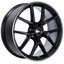 BBS CI-R 19x8.5 5x120 ET35 Satin Black Polished Rim Protector Wheel -82mm PFS/Clip Required