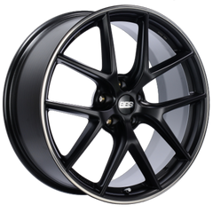 BBS CI-R 20x10.5 5x114.3 ET39 Satin Black Polished Rim Protector Wheel - 82mm PFS/Clip Required