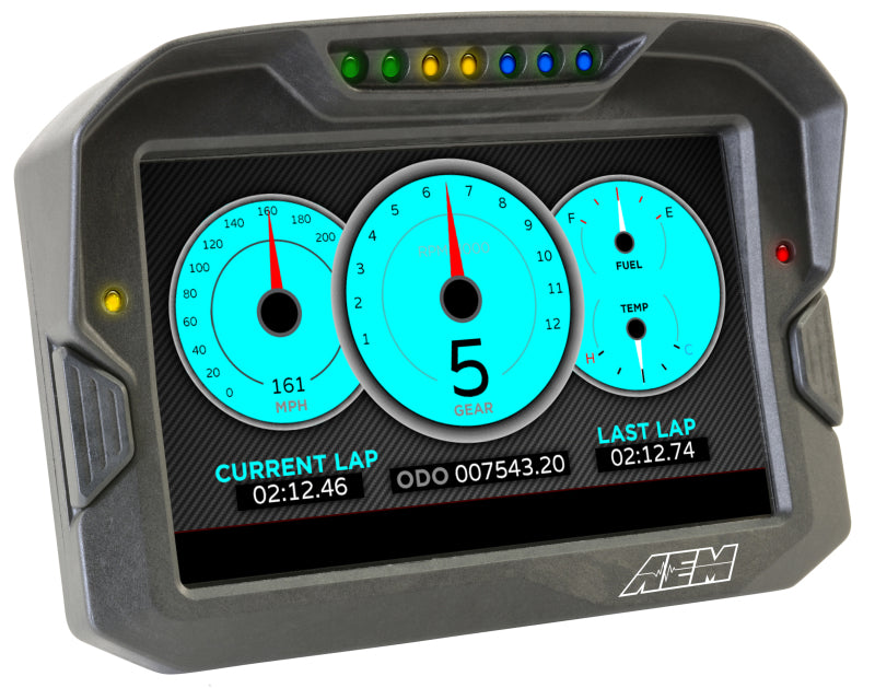 AEM CD-7 Non Logging Race Dash Carbon Fiber Digital Display (CAN Input Only) (view 12)