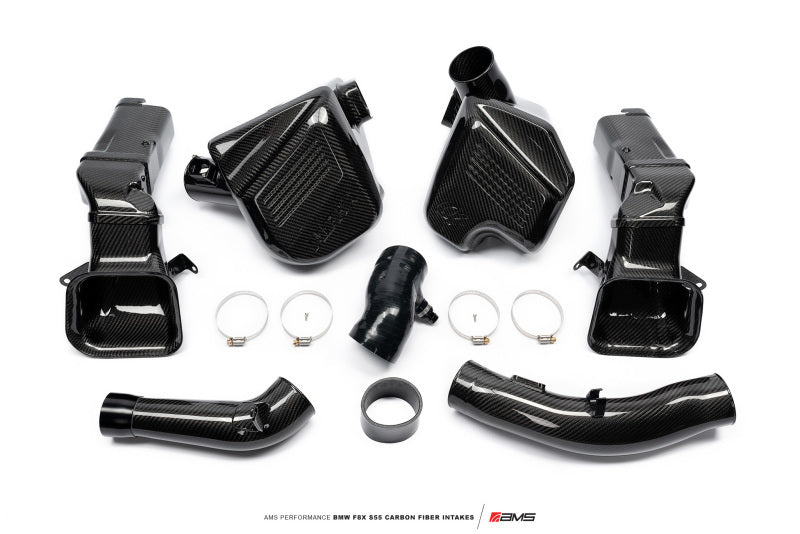 AMS Performance 15-18 BMW M3 / 15-20 BMW M4 w/ S55 3.0L Turbo Engine Carbon Fiber Intake (view 15)