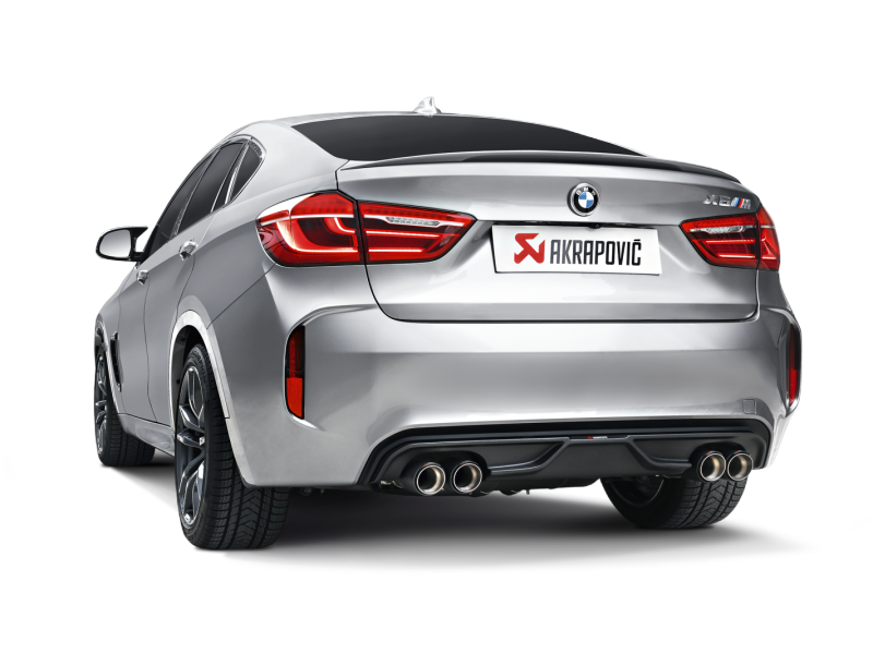 Akrapovic 15-17 BMW X5M (F85) Evolution Line Cat Back (Titanium) w/ Carbon Tips (view 7)