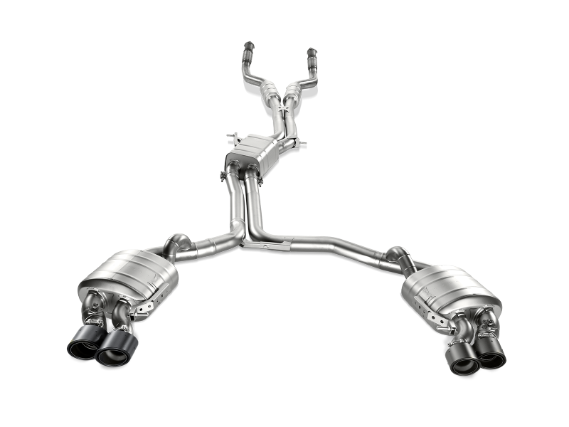 Akrapovic 13-17 Audi S6 Avant/Limousine (C7) Evolution Line Cat Back (Titanium) w/ Carbon Tips (view 10)
