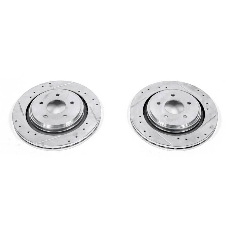 Power Stop 06-09 Cadillac XLR Rear Evolution Drilled & Slotted Rotors - Pair Main image