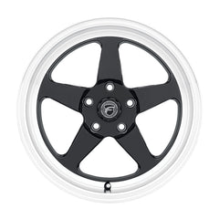 Forgestar D5 Drag 18x5 / 5x120.65 BS / ET-10 / 2.6 Gloss BLK / Diamond Lip 78.1 Bore