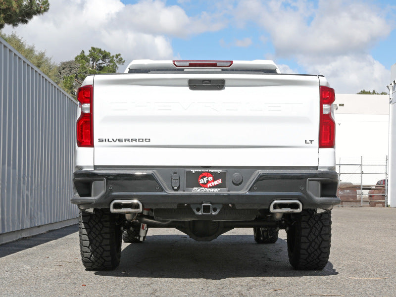 aFe Gemini XV 4in to Dual 3in 304 SS Cat-Back Exhaust w/ Cutout 19-21 GM Silverado/Sierra V8-6.2L Secondary image