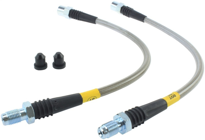StopTech 87-91 BMW M3 / 89-4/91 325/328 Series (E30/E36) Front Stainless Steel Brake Line Kit Main image