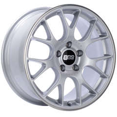 BBS CH-R 19x12 5x130 ET45 CB71.6 Brilliant Silver Polished Rim Protector Wheel w/Motorsport Etching