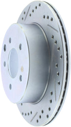 StopTech Select Sport Nissan Slotted and Drilled Right Rear Rotor (view 4)