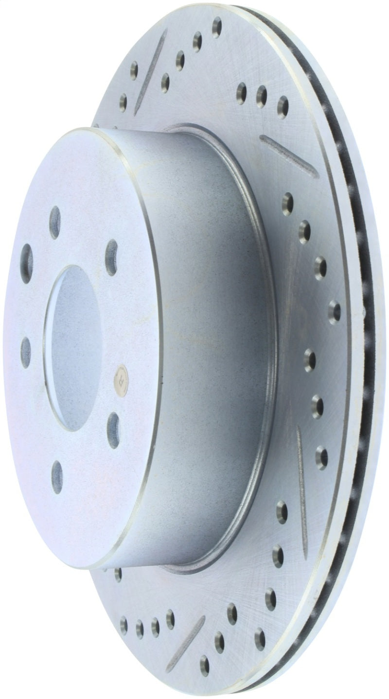 StopTech Select Sport Nissan Slotted and Drilled Right Rear Rotor (view 4)