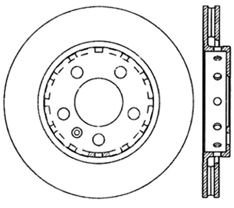 StopTech Slotted & Drilled Sport Brake Rotor (view 2)