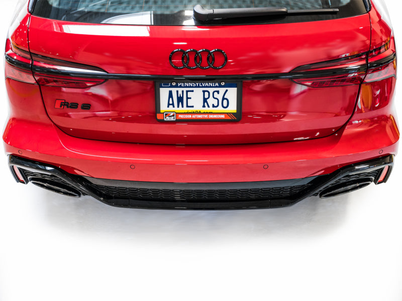 AWE Tuning 21-23 Audi C8 RS6/RS7 SwitchPath Cat-Back Exhaust - Diamond Black Tips (view 15)