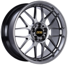 BBS RG-R 18x8.5 5x114.3 ET38 Diamond Black Wheel -82mm PFS/Clip Required