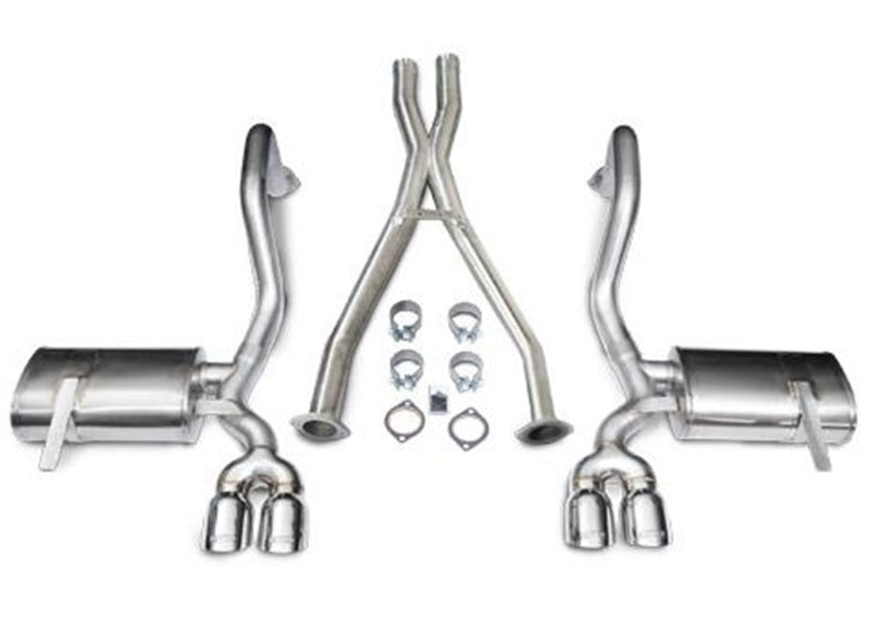 Corsa 97-04 Chevrolet Corvette C5 Z06 5.7L V8 Polished Xtreme Cat-Back + XO Exhaust Main image