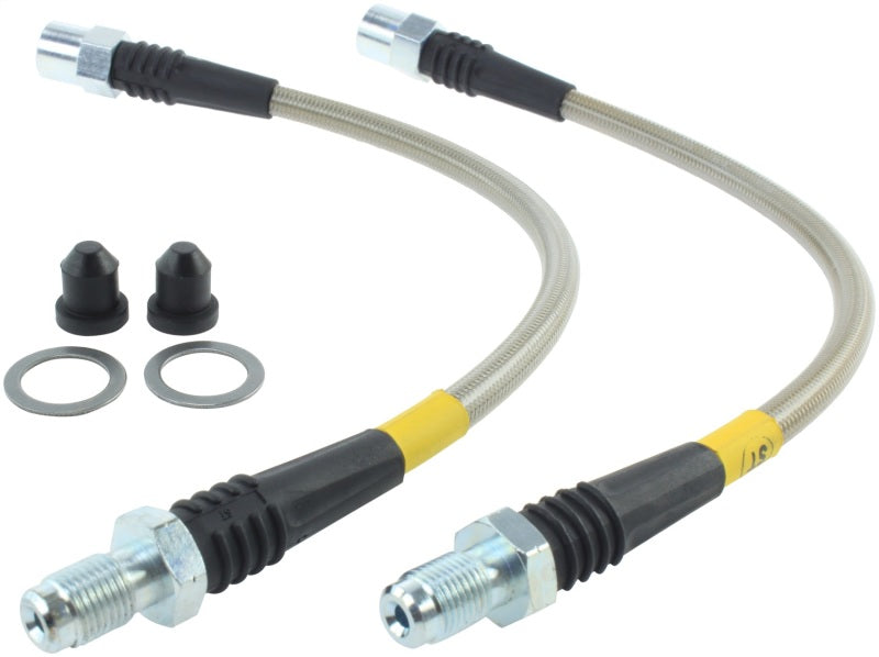 StopTech 12-13 BMW 335i SS Rear Brake Lines Main image