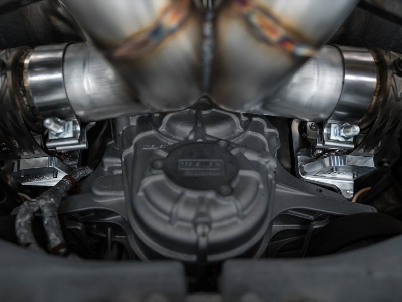 AWE Tuning 2023 C8 Corvette Z06 SwitchPath Cat-Back Exhaust - Diamond Black Tips (view 9)