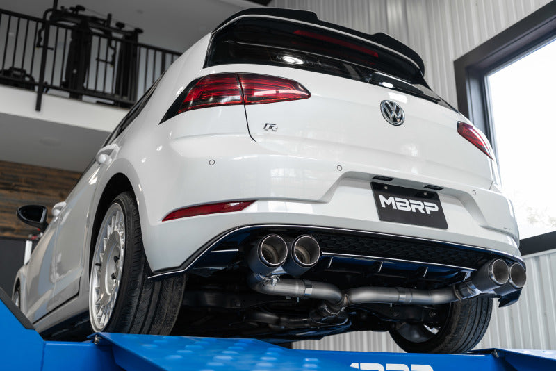 MBRP 15-19 VW Golf R MK7/MK7.5 3in T304 Cat Back Exhaust w/ Carbon Fiber Tips (view 10)