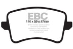 EBC 09-11 Audi A4 2.0 Turbo Yellowstuff Rear Brake Pads (view 4)