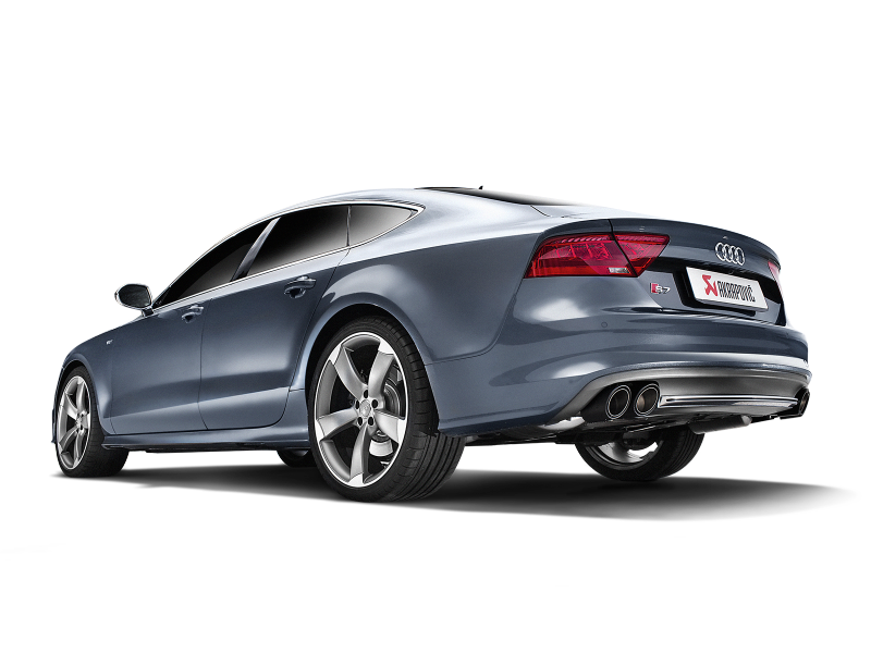 Akrapovic 13-17 Audi S6 Avant/Limousine (C7) Evolution Line Cat Back (Titanium) w/ Carbon Tips (view 11)