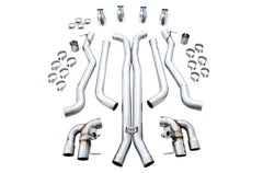 AWE Tuning 18-19 BMW M5 (F90) 4.4T AWD SwitchPath Cat-Back Exhaust - Chrome Silver Tips