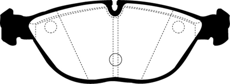 EBC 04-06 Audi TT Quattro 3.2 Yellowstuff Front Brake Pads (view 2)