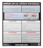 K&N Replacement Panel Air Filter 12.313in OS L x 10.313in OS W x 1.188in H for 13-14 Cadillac ATS (view 13)
