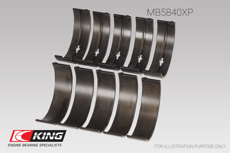 King Engine Bearings Chrysler 300 Srt8 (Size 0.26) pMaxBlack Coated Main Bearing Set (view 5)