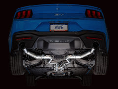 AWE 2024 Ford Mustang GT Fastback S650 RWD Track Edition Cat-Back Exhaust w/ Dual Diamond Black Tips
