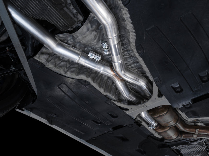 AWE Tuning BMW F97 X3 M Non-Resonated Performance Mid Pipe (view 2)
