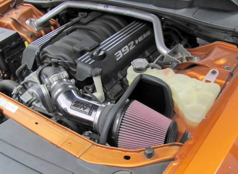 K&N Performance Intake Kit TYPHOON; 11 Dodge Challenger 6.4L V8 (view 4)