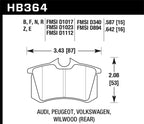 Hawk HP+ Street Brake Pads (view 2)