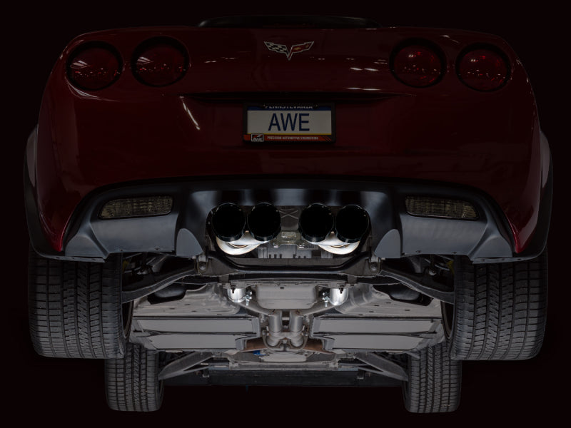 AWE Tuning 09-13 Chevrolet Corvette 6.2L Touring Edition Axle-Back Exhaust w/ Diamond Black Tips (view 8)