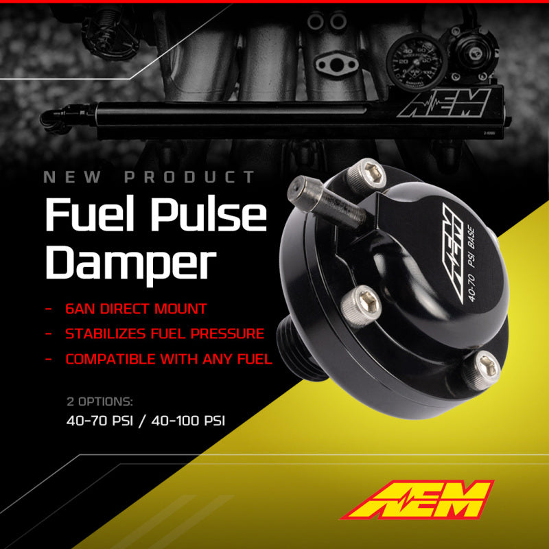 AEM AN6 ORB 40-70psi Fuel Pulse Damper (view 2)